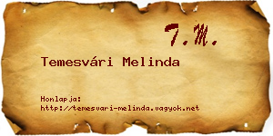 Temesvári Melinda névjegykártya